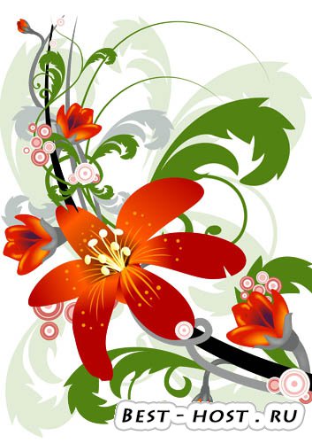 Клипарт - Vector flowers