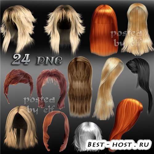 Png клипарт - Прически, волосы и парики