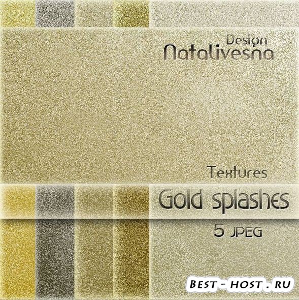 Текстуры для Photoshop - Золотые брызги