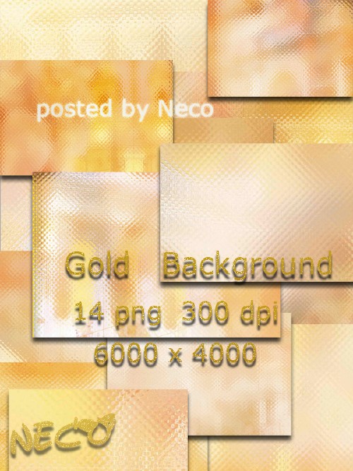 Set of gold backgrounds - Набор золотых фонов