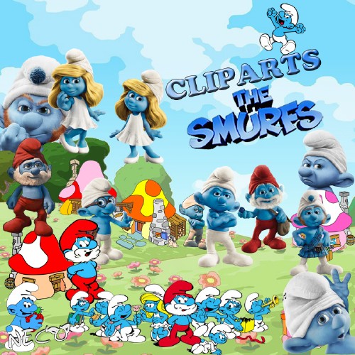 Cliparts the smurfs - Клипарт смурфы PNG