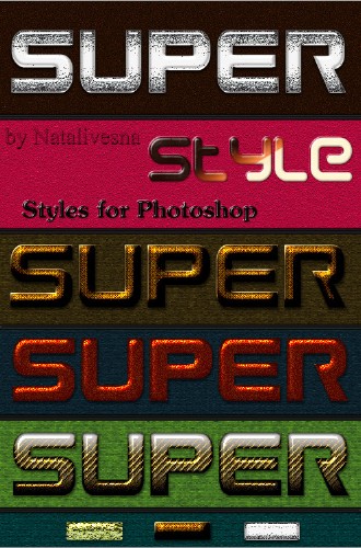 Стили для Photoshop – Super style