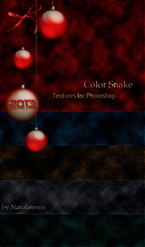 Текстуры для Дизайна -  Цветная змейка