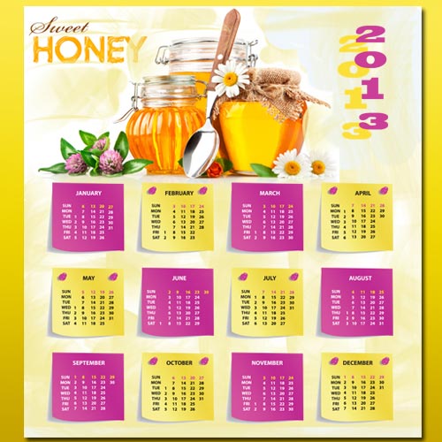 Календарь на 2013 год - Душистый мед