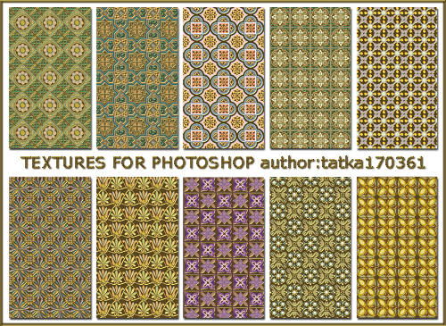 Объёмные золотисто-разноцветные текстуры для работы в фотошопе