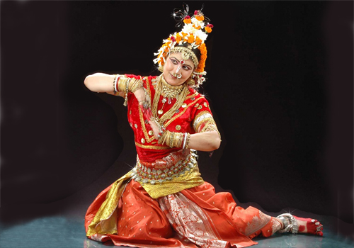 Женский шаблон для фотошопа - Индийская танцовщица