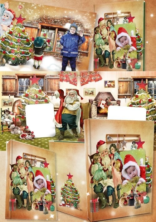 Рождественская фотокнига - Подарки от Санты Клауса