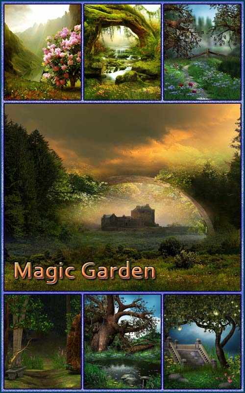 Фоны - Волшебные сады