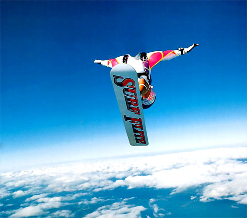 Шаблон для фотошопа - прыжки с парашютом