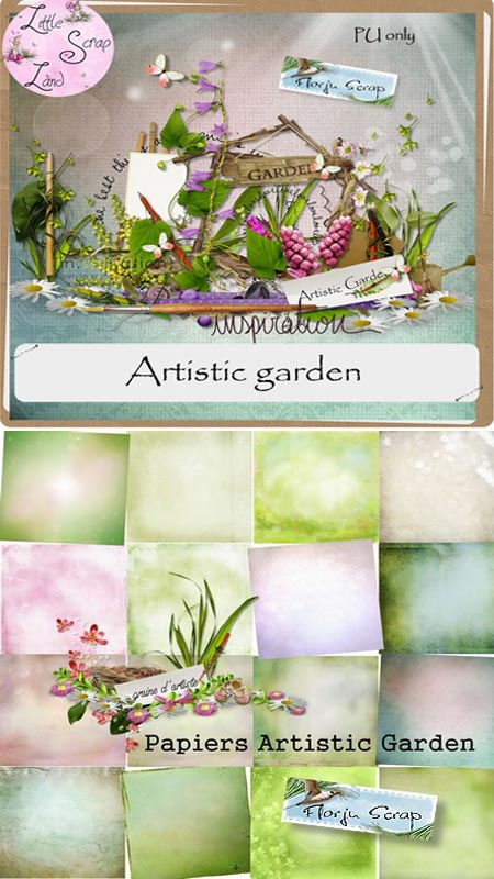 Скрап набор Artistic garden - Художественный сад