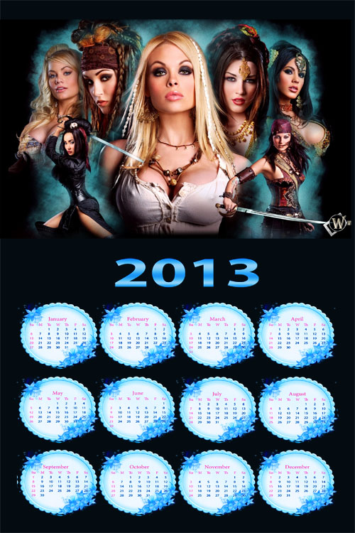Календарь на 2013 год - Пираты