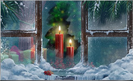 Коллекция анимированных фонов на рождественскую и новогоднюю тематику