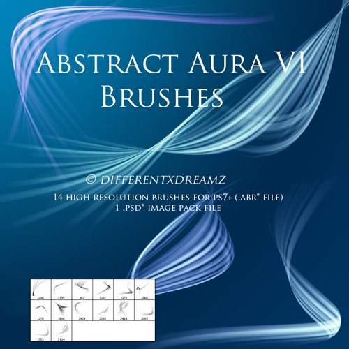 Кисти для фотошопа - Abstract Aura