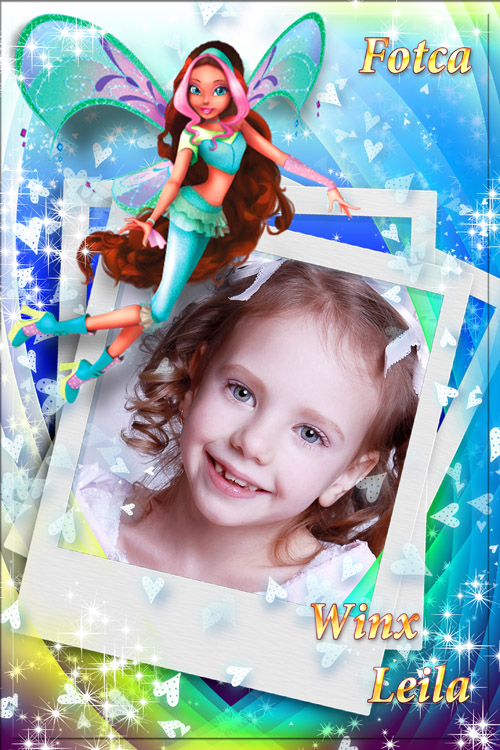 Детская рамка  для фото  с волшебницей Winx - Лейла