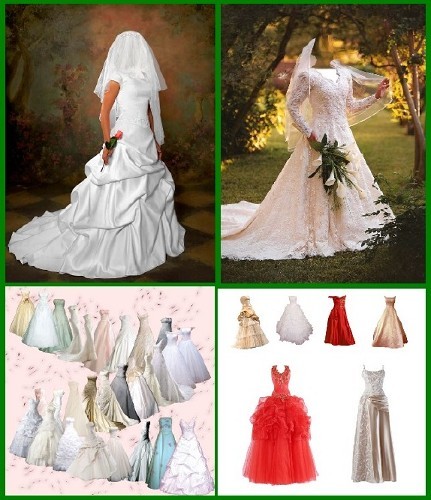 Большой пак PSD шаблонов - Свадебные платья