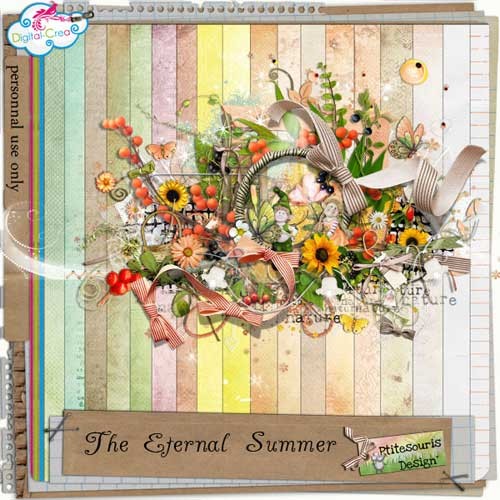 Цветочный скрап-набор - Вечное лето