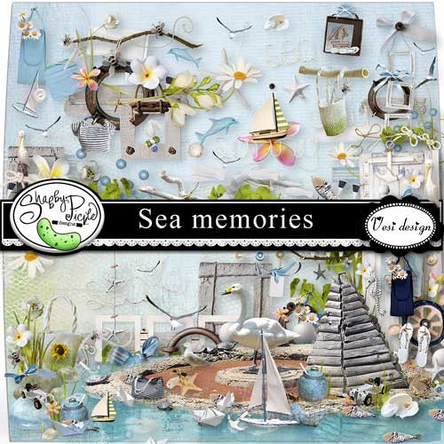 Морской скрап-набор - Морские воспоминания