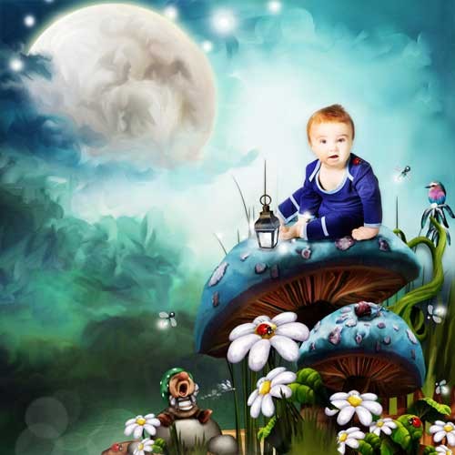 Детский волшебный скрап-набор - Обаятельный лесной гном