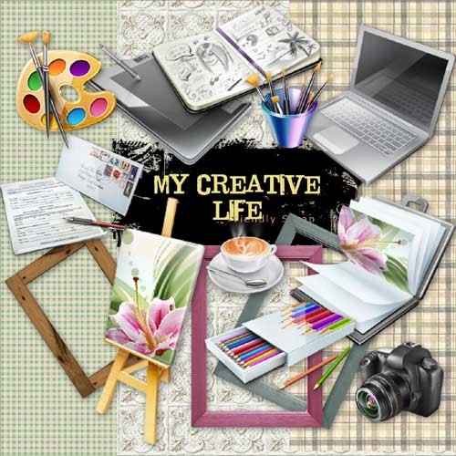 Творческий скрап-набор - Моя творческая жизнь