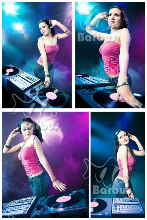 Girl DJ in Night Club / Девушка Ди Джей в Ночном Клубе