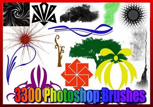 Большой сборник кистей для кистей для Photoshop (3300)