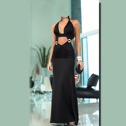 PSD шаблон - Прекрасное черное платье