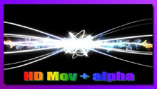 Футаж Световые потоки HD (alpha)