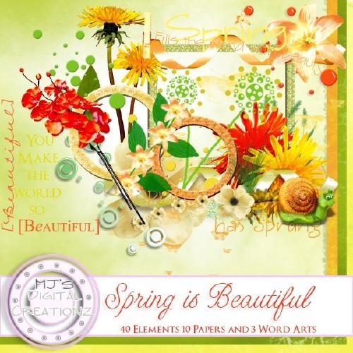 Яркий весенний скрап-набор - Прекрасная весна