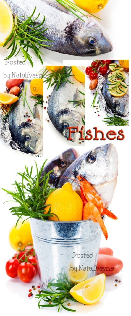 Рыба с лимоном / Fish with a lemon - Stock photo