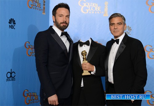 Шаблон мужской - С популярными кинозвездами Бен Аффлек и Джордж Клуни