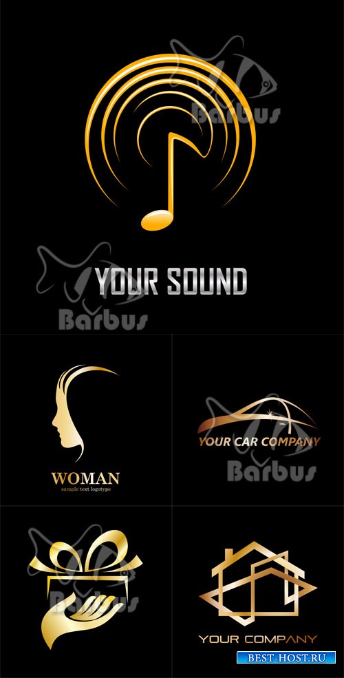 Gold logos / Золотые логотипы