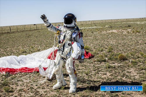 Шаблон для photoshop - В костюме космонавта