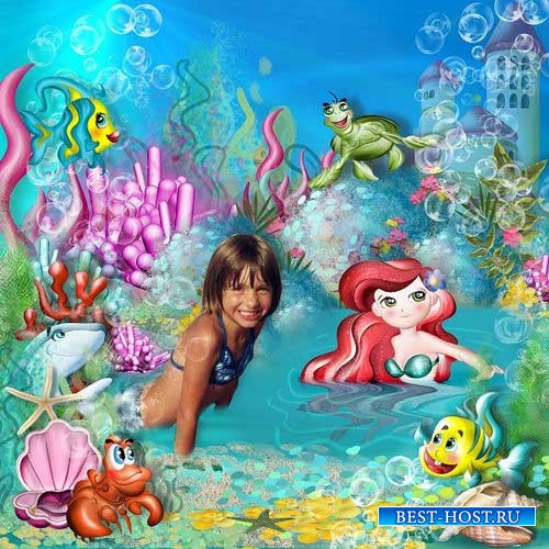 Сказочный морской скрап-комплект - Морская принцесса