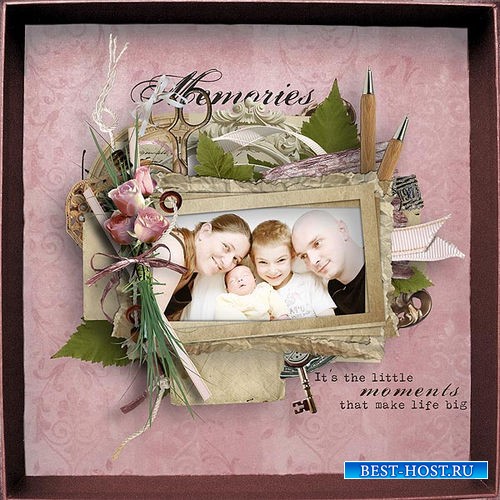 Винтажный романтический скрап-комплект - Семейные воспоминания