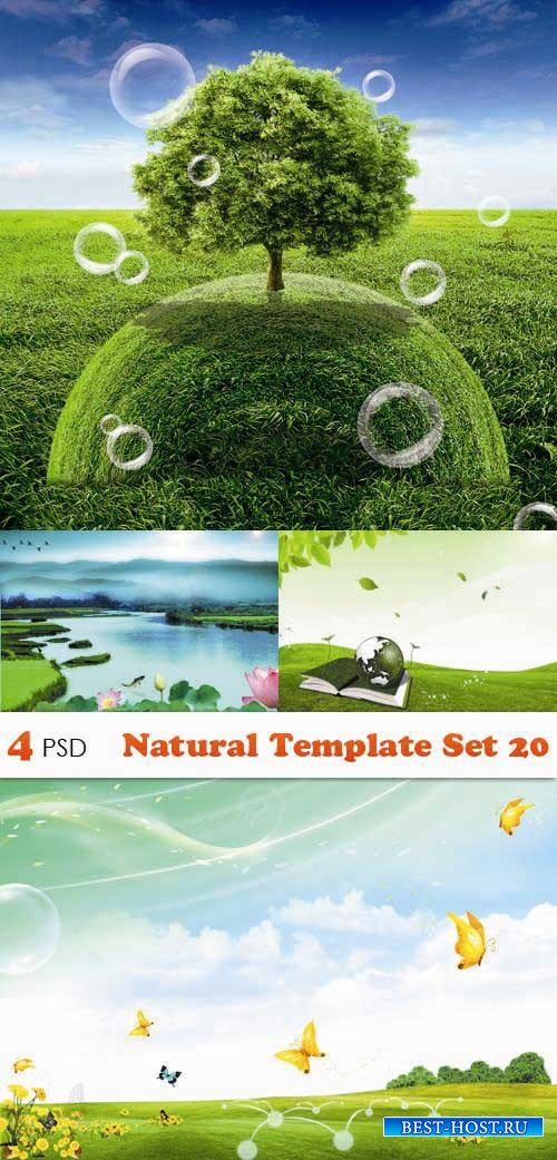 PSD исходники - Natural Template Set 20