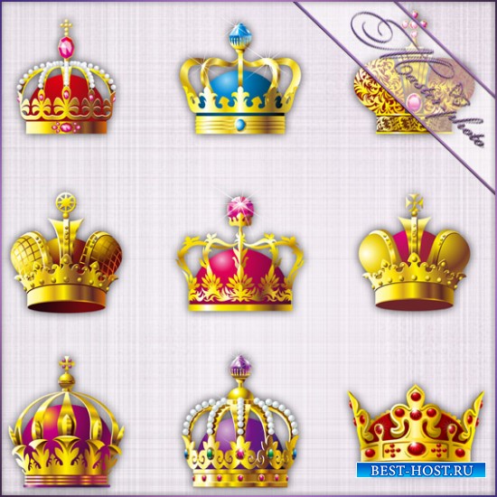 Многослойный PSD - Короны для королев
