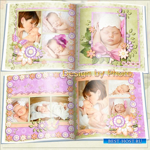 Фотокнига для новорожденной девочки - Малышка