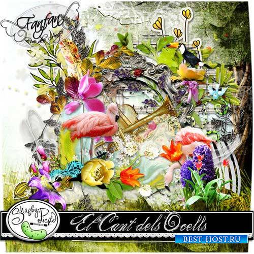 Цветочный скрап-комплект - El Cant Dels Ocells