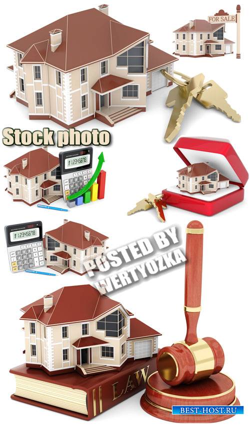 Дом, покупка и продажа / House for sale - stock photos