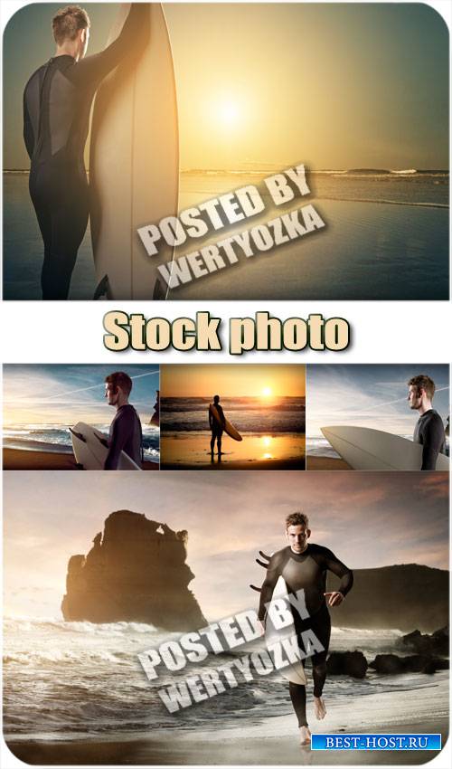 Серфингист, спорт / Surfer, sports - stock photos
