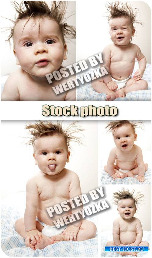 Забавный маленький ребенок / Funny little baby - stock photos