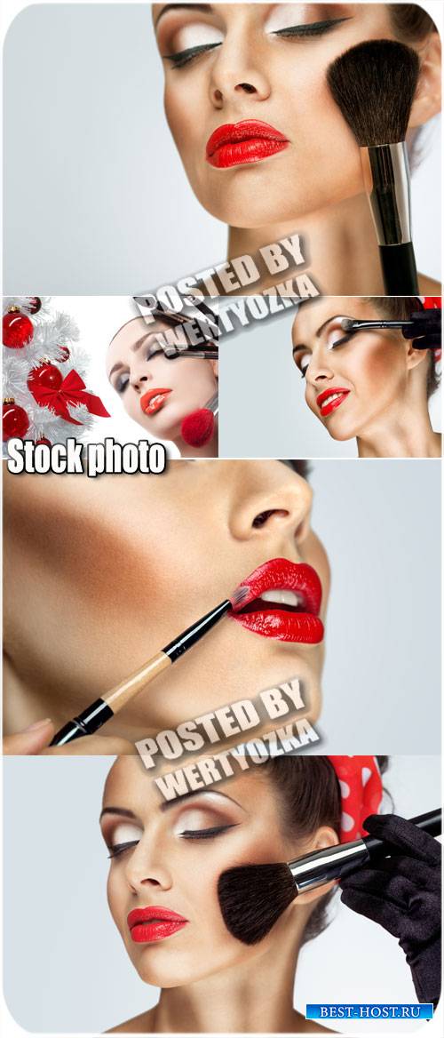 Девушки и красивый макияж / Girls and beautiful make-up - stock photos