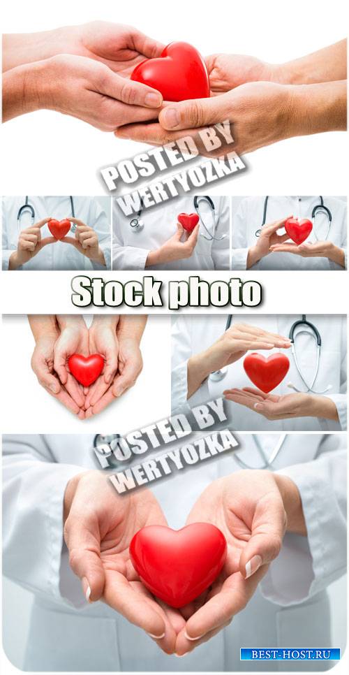 Сердце в руках / Heart in hands - stock photo