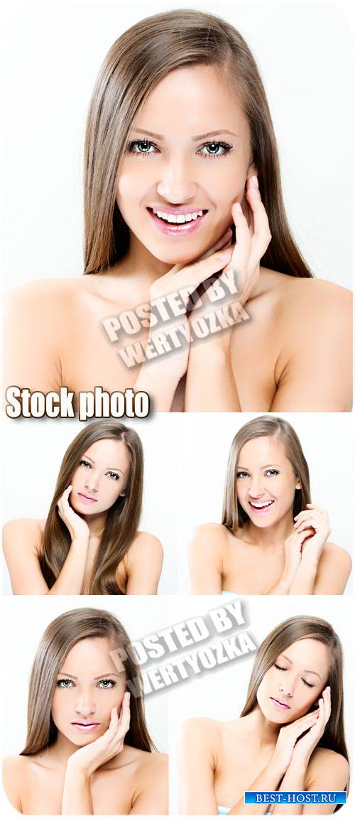 Девушка с красивой улыбкой / Girl with a beautiful smile - stock photos