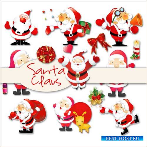 Новогодний скрап-комплект - Санта Клаус