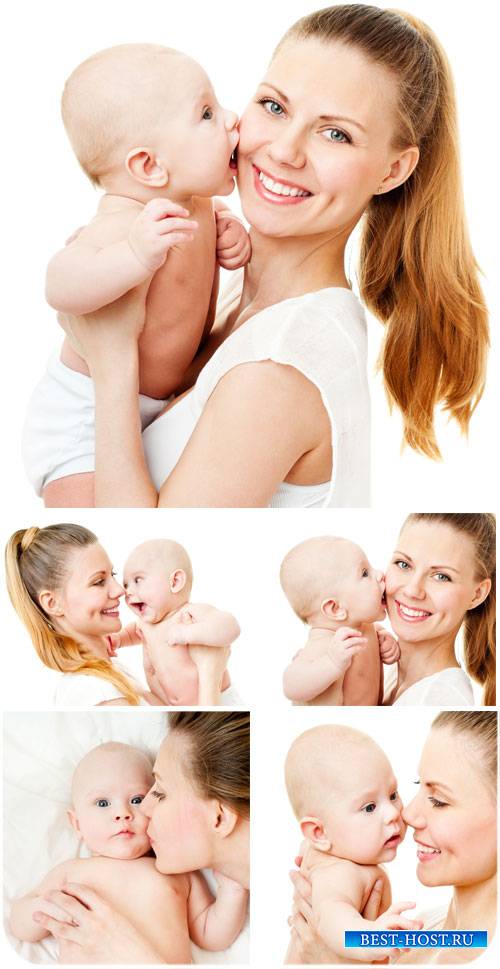 Женщина с ребенком, мать и дитя - сток фото