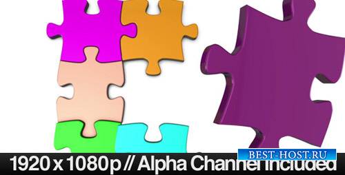 Colorful Jigsaw Puzzle Coming Together VideoHive (Motion Graphics)