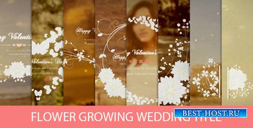 Flower Growing Wedding Title - Project for After Effects (Videohive)