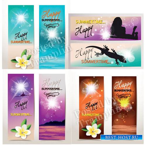 Летние векторные баннеры - Summer vector banners