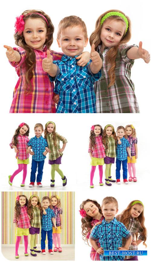 Дети, девочки и мальчик / Children, girl and boy - Stock Photo